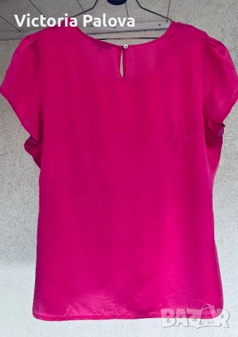 Копринена блуза DI BARI Италия, снимка 6 - Корсети, бюстиета, топове - 51664670