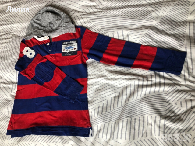 Дънки и памучен поло-шърт с дълъг ръкав, за момче 152, снимка 11 - Детски анцузи и суичери - 51525707