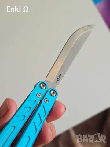 Baliplus Barebones Balisong (Tanto) – Пеперуда, Циан, снимка 4 - Екипировка - 56541332