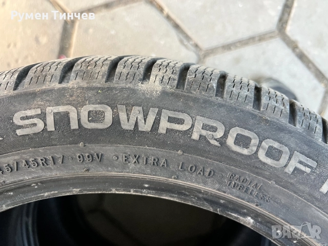 2бр зимни гуми 245-45-17, снимка 5 - Гуми и джанти - 52815025