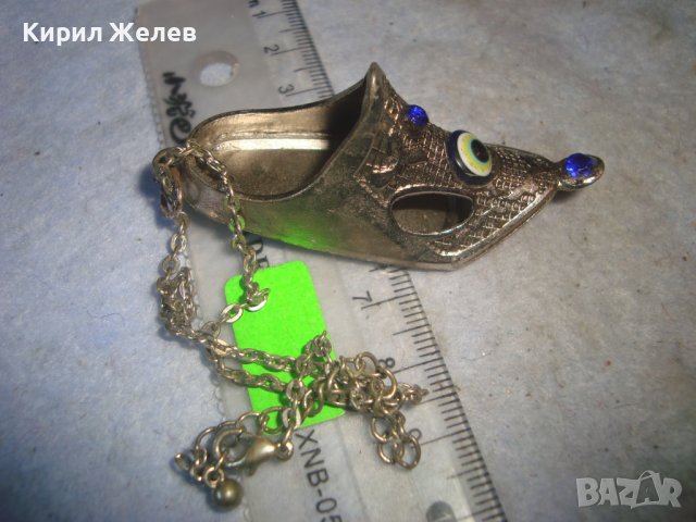 Късметлийска сребриста фигурална висулка ОРИЕНТАЛСКИ СТИЛ ЧЕХЪЛ с ВЕРИЖКА 32097, снимка 4 - Други - 38163115