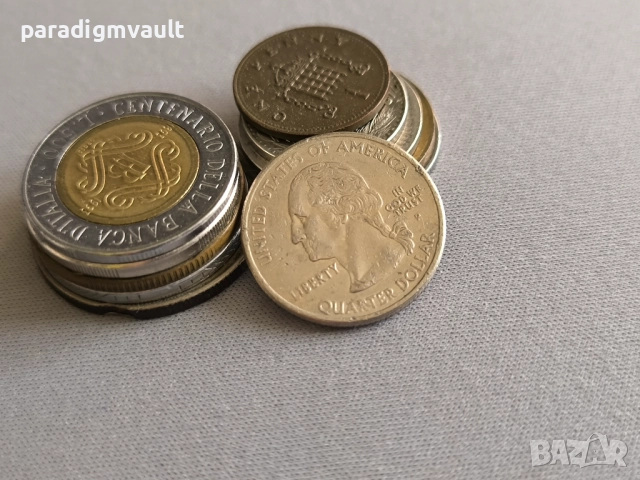 Монета - САЩ - 1/4 (четвърт) долар (Индиана) | 2002г., снимка 2 - Нумизматика и бонистика - 52775144