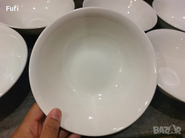 15 лв, за 6 броя купи , порцелан, вместимост 650 мл, с етикет , снимка 4 - Чинии - 51373725