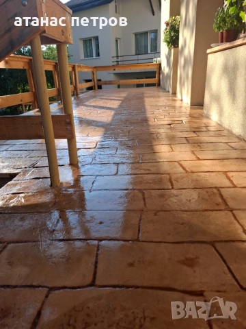 фирма старт бетон предлага шлайфан и щампован бетон и ремонт 