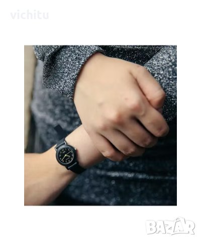 Страхотен нов спортен Casio дамски часовник с черна силиконова каишка , снимка 2 - Дамски - 42540095