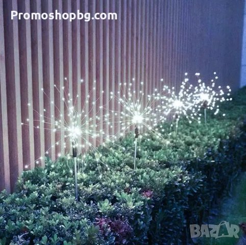 Комплект Соларни лампи глухарче, 2 броя, Бяла светлина, снимка 2 - Соларни лампи - 40660012