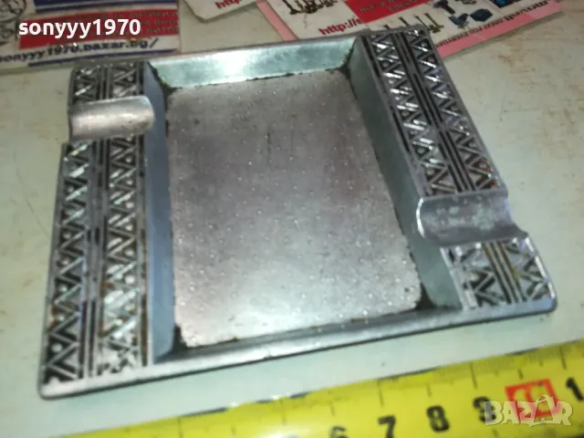 СТАР АЛУМИНИЕВ ПЕПЕЛНИК 1901251407, снимка 6 - Антикварни и старинни предмети - 48739218