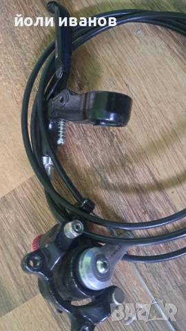 Комплект предна и задна механична с жило спирачки за диск, снимка 3 - Части за велосипеди - 51210661