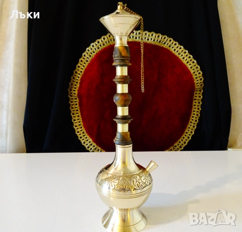 Бронзово наргиле уникат. , снимка 7 - Антикварни и старинни предмети - 51476824