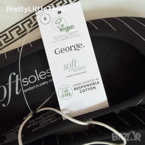 Платнени обувки George стелка 24.5 см, снимка 3 - Детски обувки - 48675012
