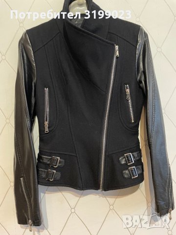 Дамско кожено яке, снимка 2 - Якета - 35027710