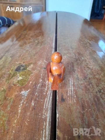 Стара дървена фигурка пиле, снимка 4 - Други ценни предмети - 54127496