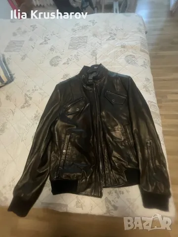Кожено яке HugoBoss 56 Ново, снимка 4 - Якета - 50250842