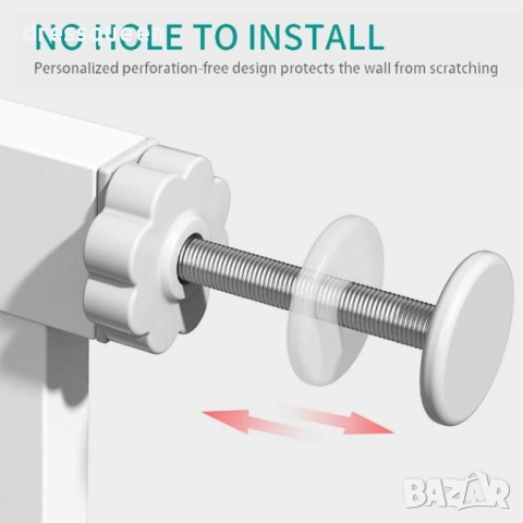 4505 Универсална преграда за врати и стълби с механизъм за самозатваряне, снимка 7 - Други стоки за дома - 53877413