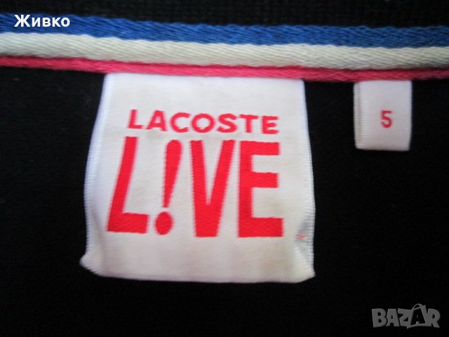 Lacoste черна тениска размер 5., снимка 3 - Тениски - 31987478