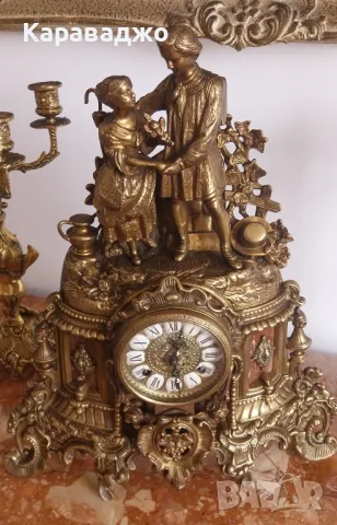 Каминен Комплект, снимка 7 - Стенни часовници - 49705706