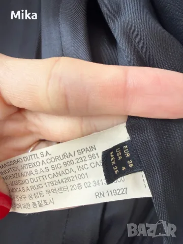 Блейзър сако Massimo Dutti, снимка 3 - Сака - 56025521