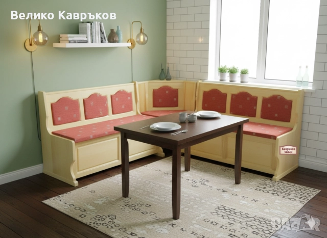 Кухненски ъгъл от масив., снимка 2 - Дивани и мека мебел - 14872900