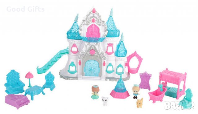 Детски комплект - Замък Замръзналото кралство, снимка 7 - Кукли - 29530321