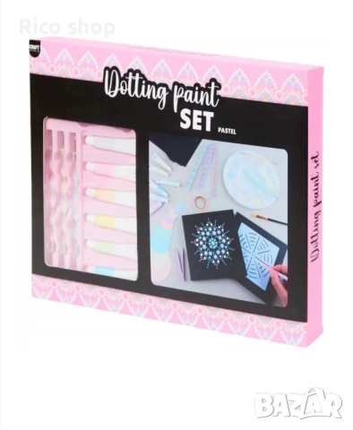 Комплект за начинаещи с точково мандала - стъпка по стъпка точково рисуване, снимка 2 - Други - 54132716