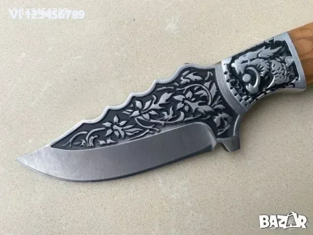 Стабилен ловен нож 98х200 /дране/, снимка 3 - Ножове - 53936900