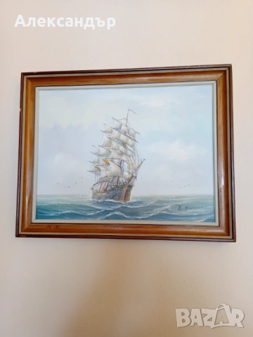 Маслена картина подписана, снимка 9 - Картини - 53919731