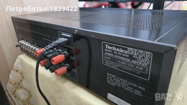 Усилвател клас AA - Technics SU-V450, снимка 5 - Ресийвъри, усилватели, смесителни пултове - 55935263