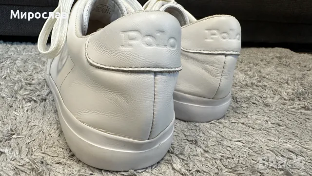 POLO RALPH LAUREN мъжки кожени маратонки/сникърси 45 номер, снимка 6 - Маратонки - 56260926