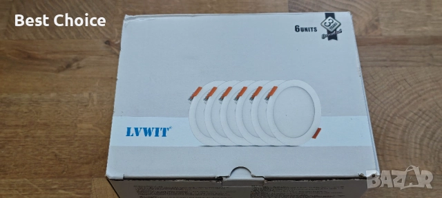 6 броя Димируеми LED Вградени Спот Лампи 8W 800 Лумена, снимка 3 - Лед осветление - 52908680