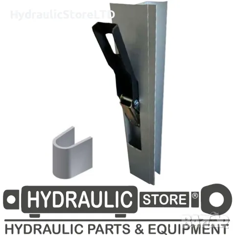 Комплект алуминиева колонка с ключалка EVO и насрещник - лява/дясна 35180400, снимка 1