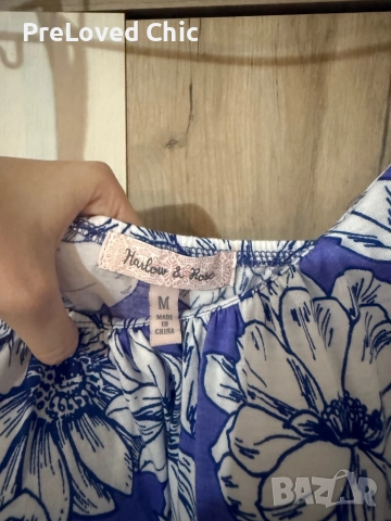 Синя дълга рокля , снимка 2 - Рокли - 52643419