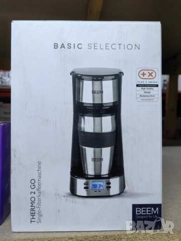 1бр./ Програмируема кафеварка BEEM, Thermo 2 Go, с вграден термос 420 ml, 24h таймер, LCD екран, мие
