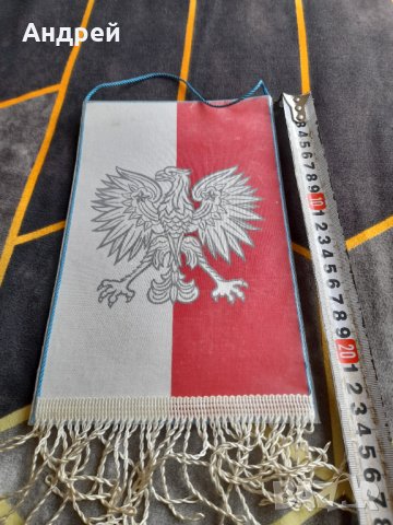Старо Полски флаг,флагче борба, снимка 2 - Други ценни предмети - 38310496