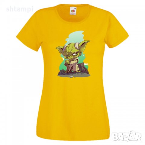 Дамска тениска Star Wars Yoda Игра,Изненада,Подарък,Геймър,, снимка 10 - Тениски - 36790213