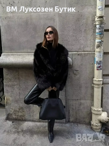 ❄️🦊 Дамско Дебело Палто от Лисича Кожа ❄️🦊, снимка 5 - Якета - 51808839