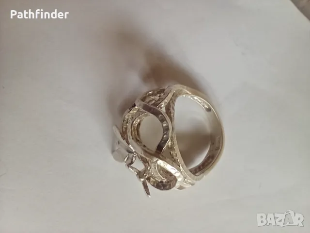 Сребърен дамски пръстен сребро 925, снимка 3 - Пръстени - 47789169