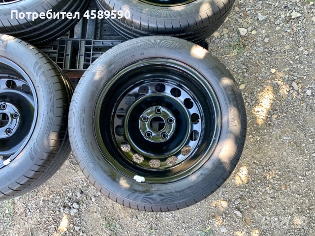4бр.Оригинални железни джанти 16цола ET50+ НОВИ ГУМИ ДОТ1624 Fulda 205/55/16 за Vw,Audi,Seat,Skoda, снимка 16 - Гуми и джанти - 51808249