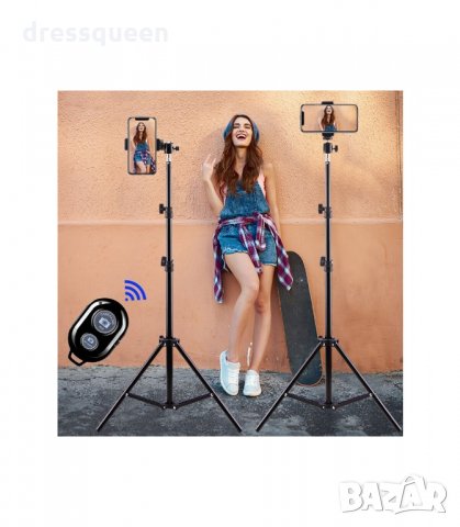 1500 Алуминиев статив за телефон и фотоапарат , снимка 9 - Чанти, стативи, аксесоари - 34236191