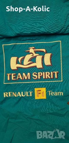 Vintage RENAULT F1 Team Racing Hooded Raincoat Jacket Team Spirit Mild Seven, снимка 7 - Якета - 35197263