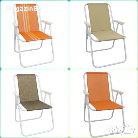 Сгъваем стол, Изработен от стомана и textilene stol , снимка 1 - Къмпинг мебели - 36467650