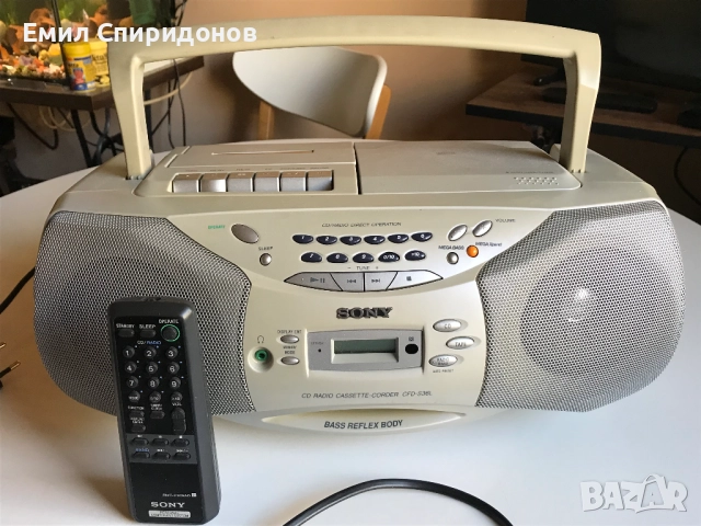 Радио касетофон CD Sony CFD-SFD-S36L с оригинално дистанционно