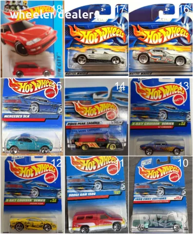 Метални колички Hot Wheels Хот Уиилс в мащаб 1:64 От различни години 2, снимка 11 - Колекции - 48173303