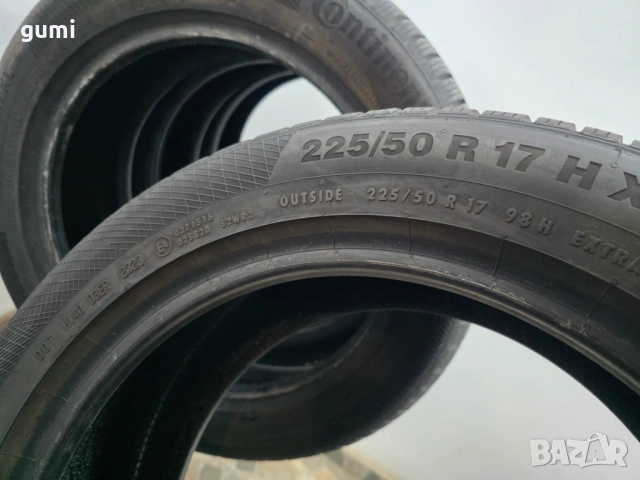 4бр зимни гуми 225/50/17 CONTINENTAL L05295 , снимка 6 - Гуми и джанти - 53981430