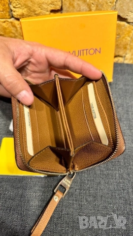 портмонета от естествена кожа в кутия louis vuitton , снимка 3 - Портфейли, портмонета - 52023017