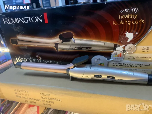 Маша за коса Remington Keratin Protect 19 мм./ Със забележка, снимка 6 - Маши за коса - 56083178