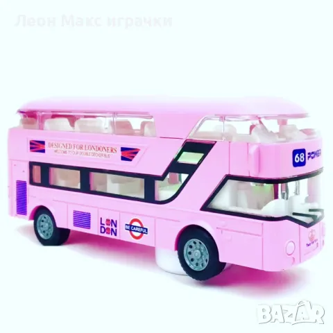 Двуетажен Автобус със светлини и звуци , снимка 6 - Коли, камиони, мотори, писти - 48349774