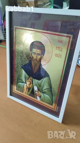 Икона на Свети Наум Охридски 23/32см - арт принт, снимка 5 - Икони - 55949896