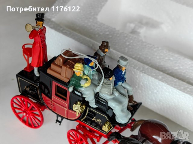 Matchbox MOY YS-39 Passenger Coach & Horses C.1820 Мачбокс Каляска Олдтаймер, 100 лв, снимка 6 - Коли, камиони, мотори, писти - 38940278