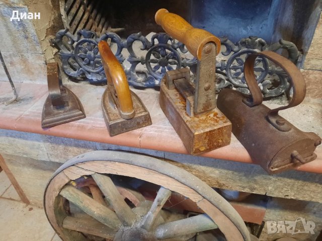 Стари ютии,ютия, снимка 4 - Антикварни и старинни предмети - 40527253