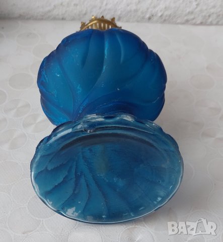 Лампи малки, газени: Стара синя газена лампа, красива и други малки лампа, стъклена газена лампа, снимка 9 - Други - 42256598